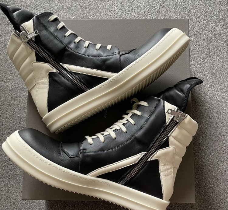 Rick Owens Geobasket LPO black milk UK10 EU44 US11 Brand New
