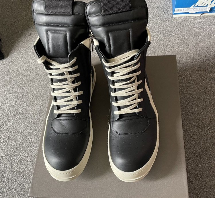 Rick Owens Geobasket LPO black milk UK10 EU44 US11 Brand New