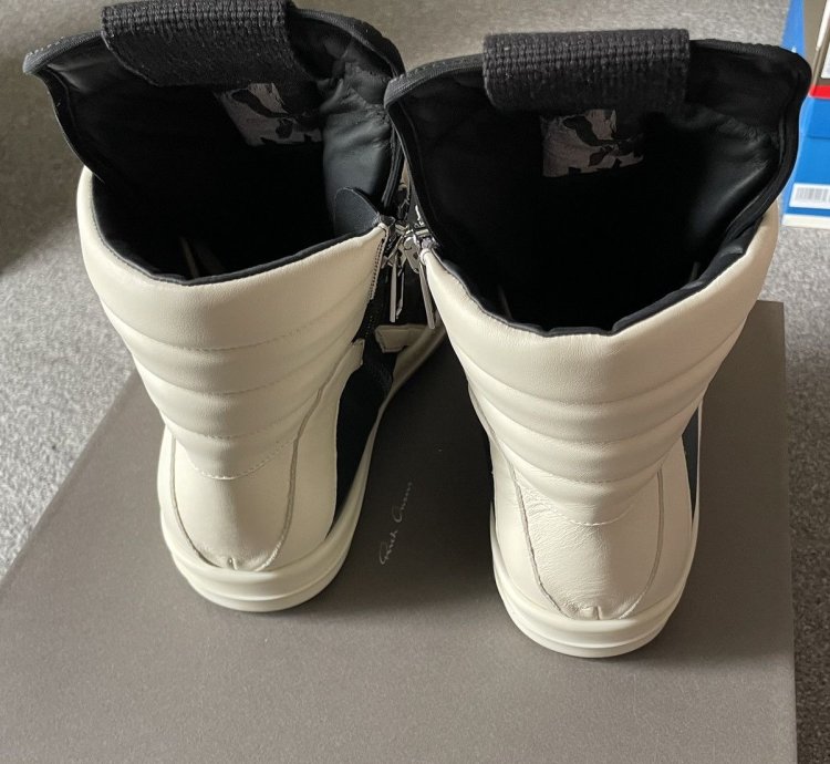 Rick Owens Geobasket LPO black milk UK10 EU44 US11 Brand New