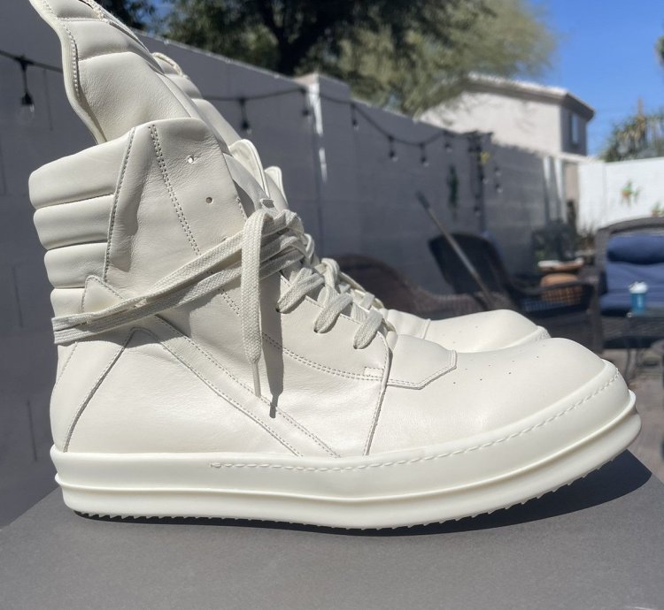 RICK OWENS GEOBASKET MILK