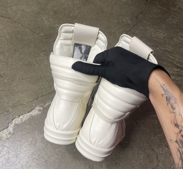 RICK OWENS GEOBASKET MILK