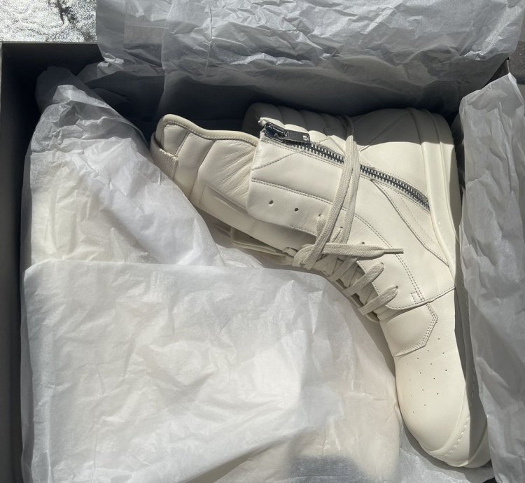 RICK OWENS GEOBASKET MILK