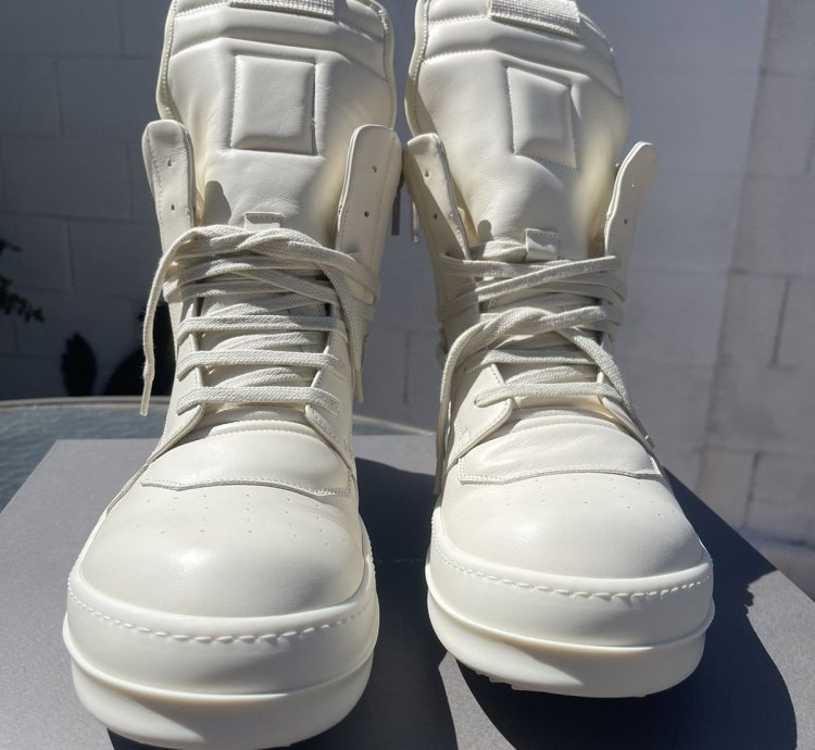 RICK OWENS GEOBASKET MILK