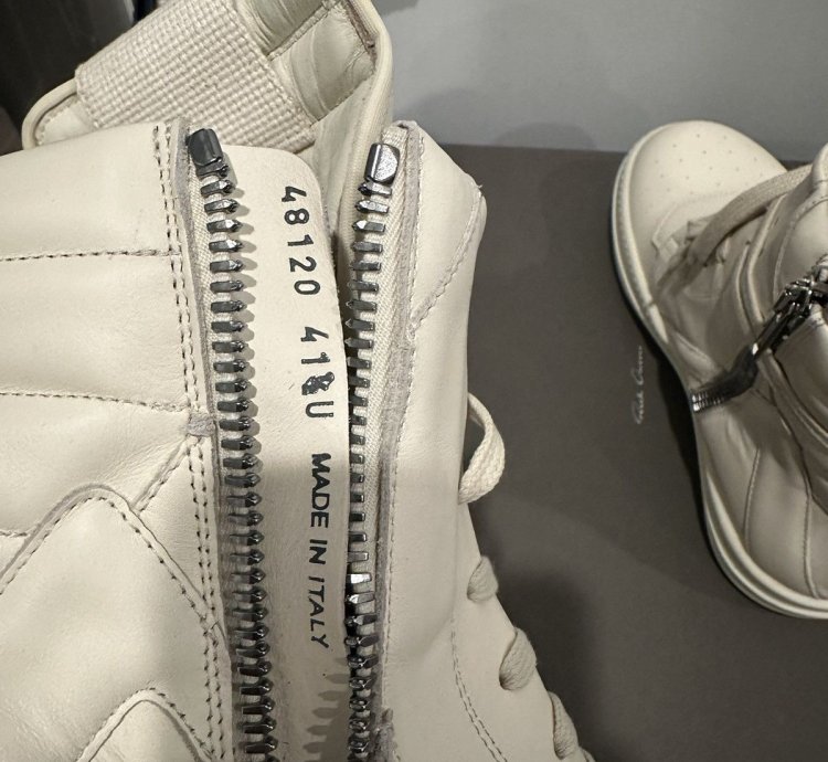 Rick owens geobasket milk size 41 5