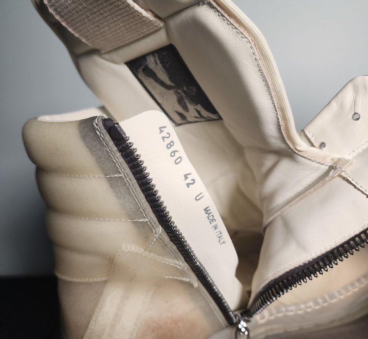 Rick Owens Geobasket Rare Transparent Cow Leather SS23