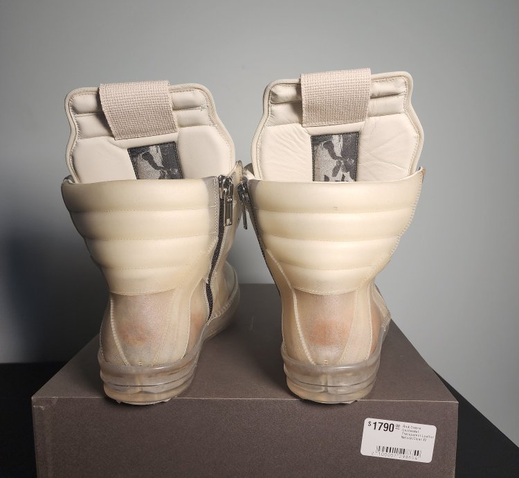 Rick Owens Geobasket Rare Transparent Cow Leather SS23