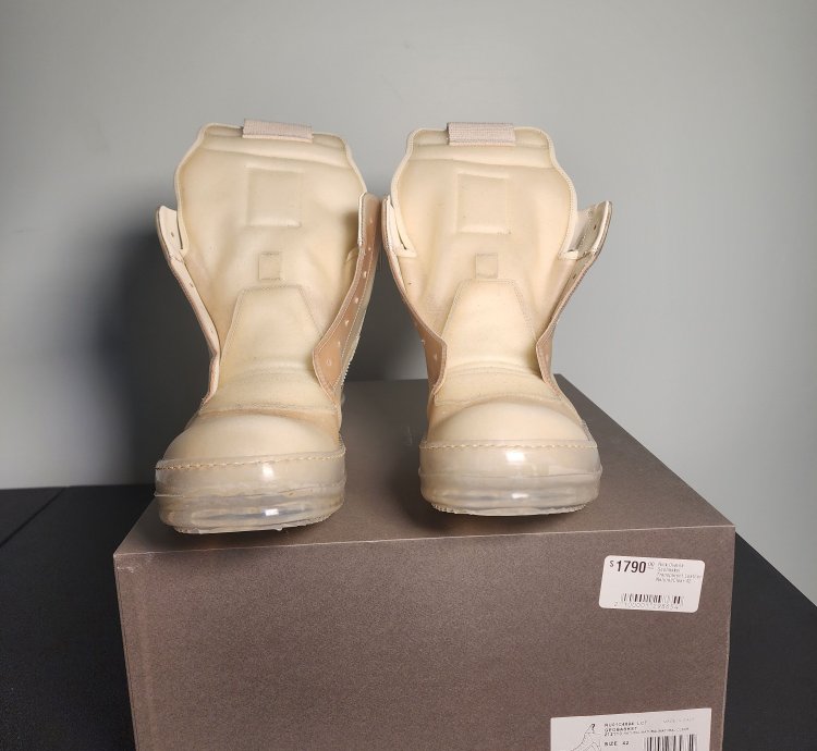 Rick Owens Geobasket Rare Transparent Cow Leather SS23