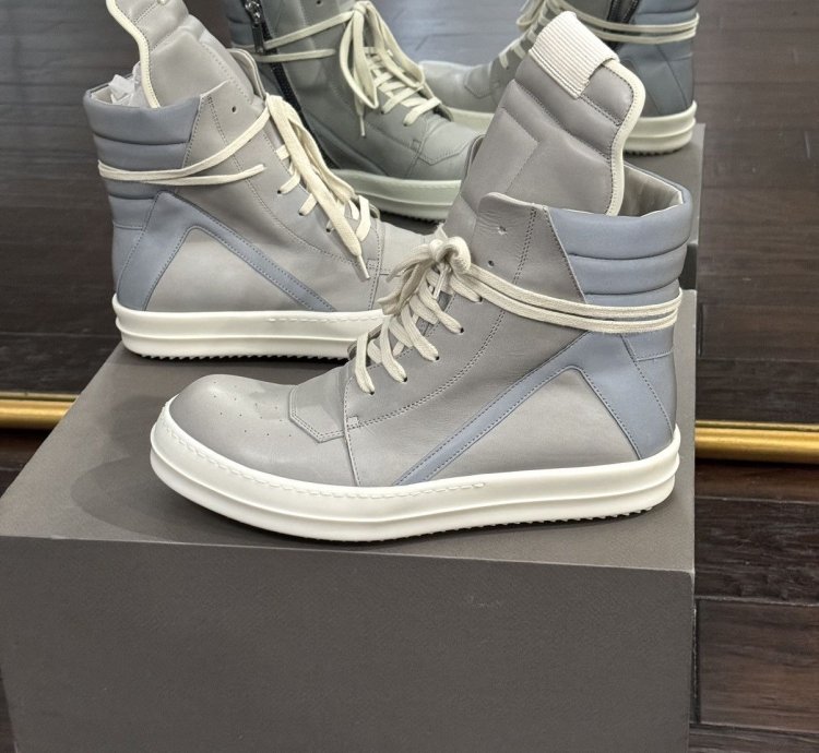 Rick Owens Geobasket Reflective Pearl