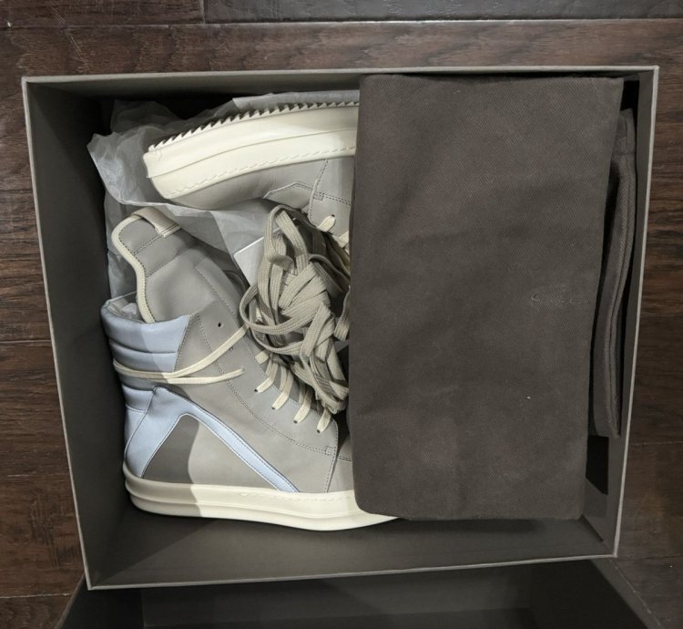 Rick Owens Geobasket Reflective Pearl