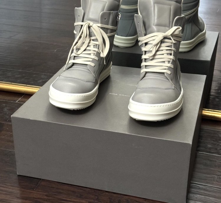 Rick Owens Geobasket Reflective Pearl