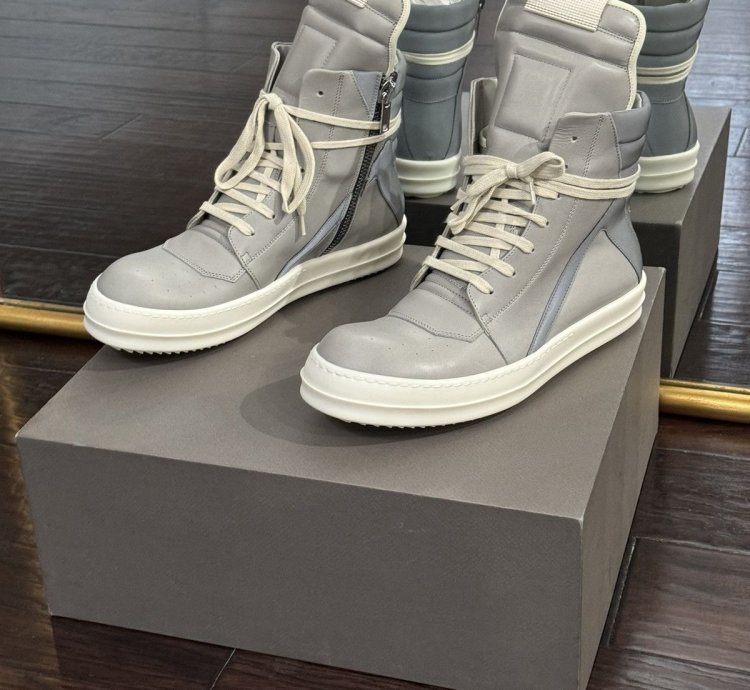 Rick Owens Geobasket Reflective Pearl