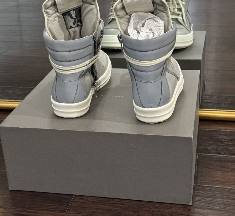 Rick Owens Geobasket Reflective Pearl