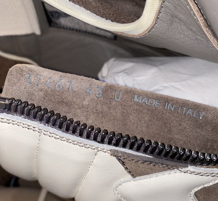Rick Owens Geobasket Sneaker Suede Leather Dust Milk