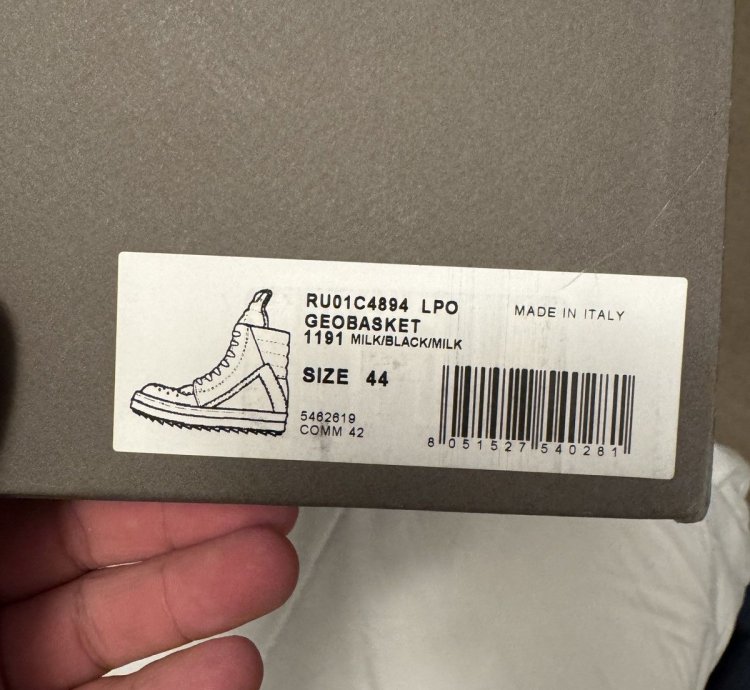 Rick Owens Geobasket Sneakers