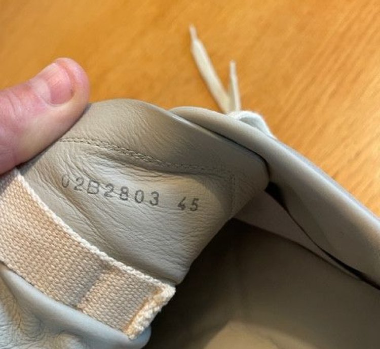 Rick Owens Geth Runner Grey White Low Top Sneakers
