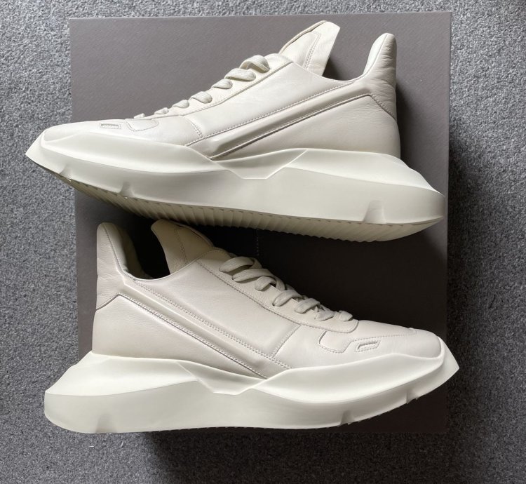 Rick Owens Geth Runner LPO Milk US 9 5 EU 42 5 NEW