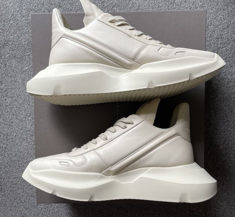 Rick Owens Geth Runner LPO Milk US 9 5 EU 42 5 NEW