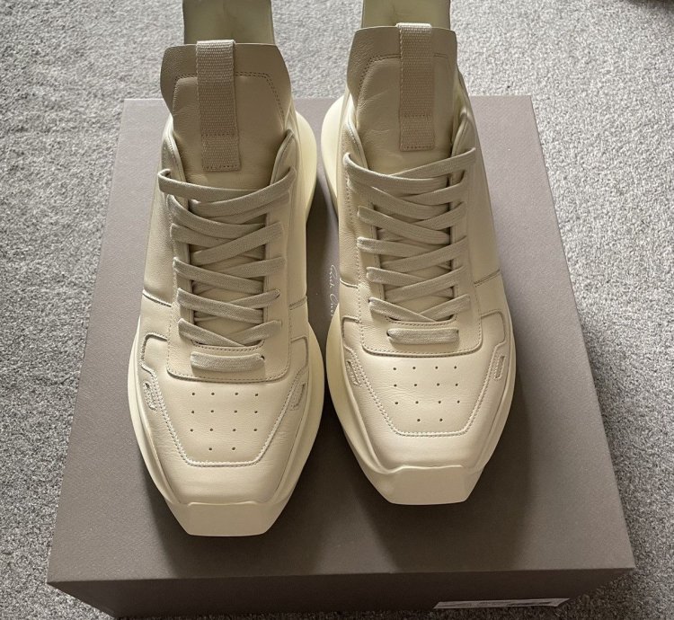 Rick Owens Geth Runner LPO Milk US 9 5 EU 42 5 NEW