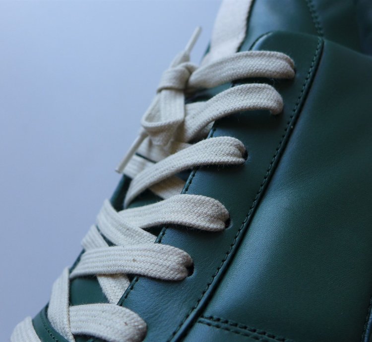 Rick Owens Geth Runner Sneakers - Teal Calf Leather