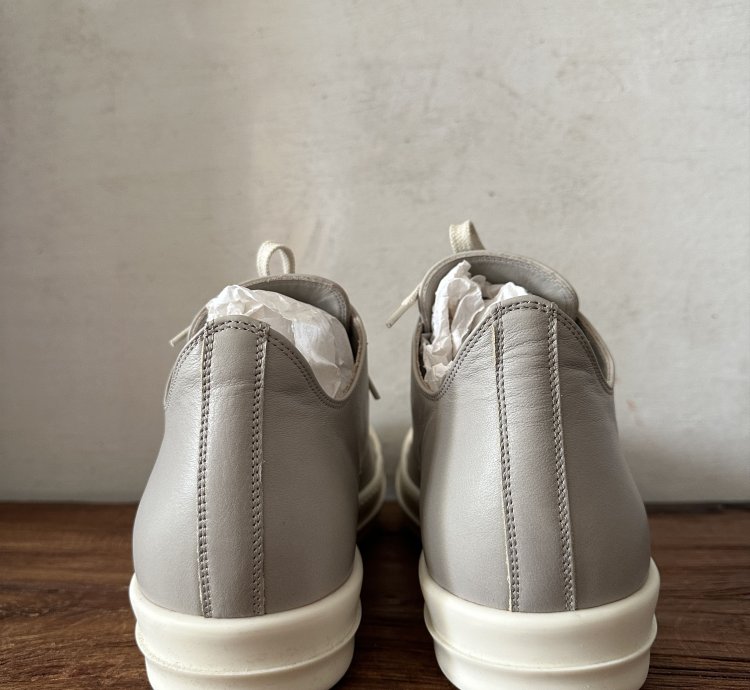 Rick Owens Grey Low Top Ramones