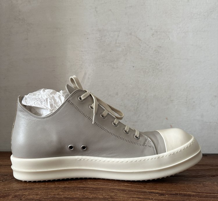 Rick Owens Grey Low Top Ramones