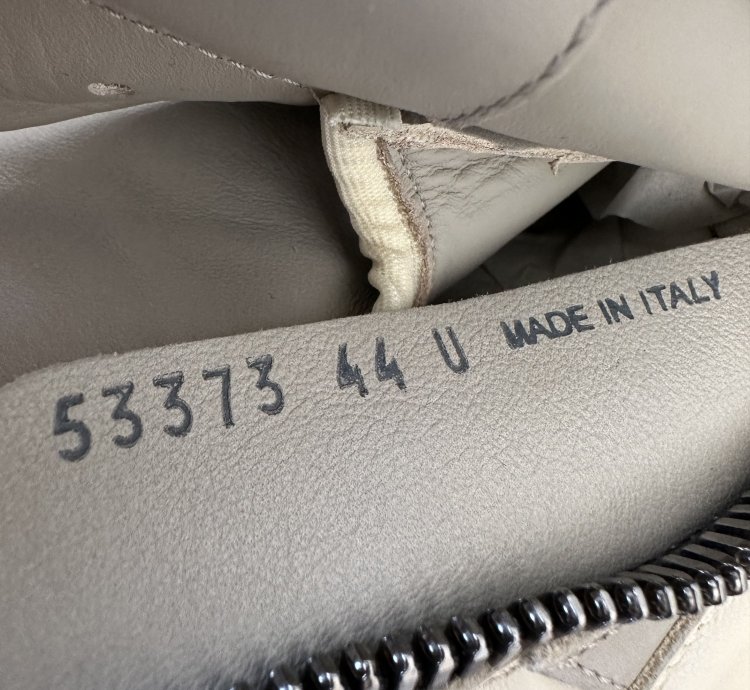 Rick Owens Grey White Geobasket Sneakers