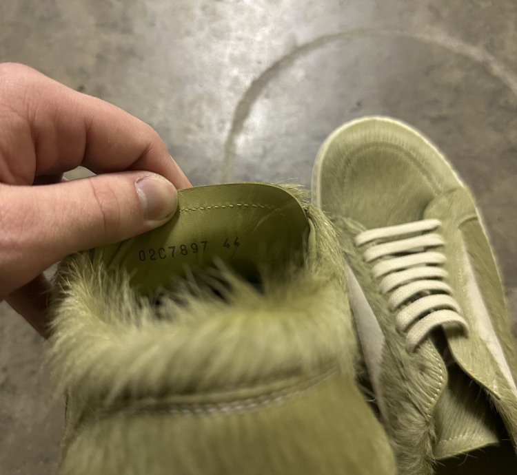 Rick Owens Grinch Pony Hair Vans