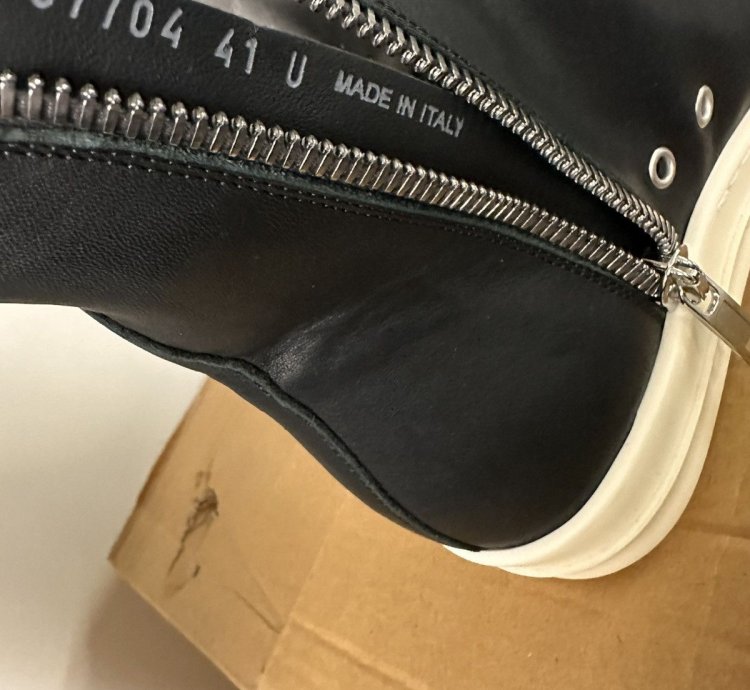 Rick Owens high top sneaks Ramones size 41