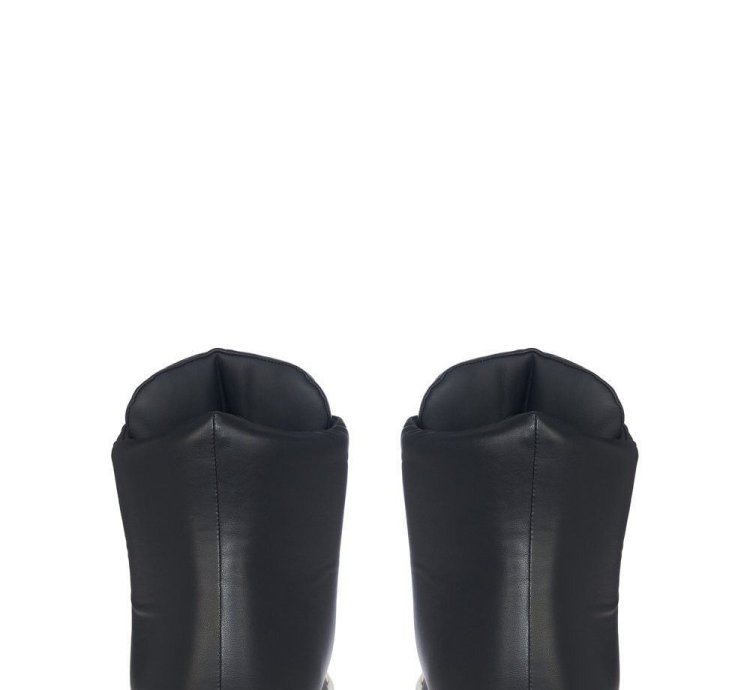 RICK OWENS Hollywood Jumbolace 1250 Black Milk Sneakers New