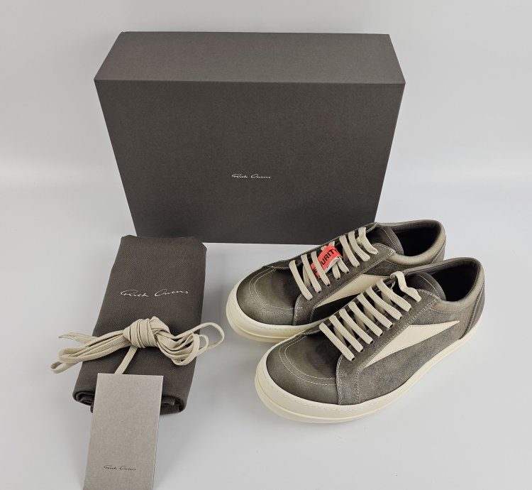 Rick Owens Hollywood Vintage 1110 Dust Milk Low Sneakers