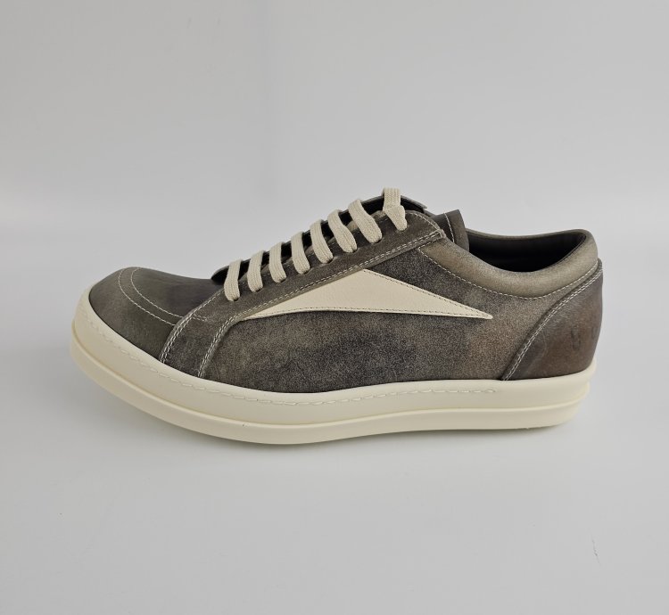 Rick Owens Hollywood Vintage 1110 Dust Milk Low Sneakers