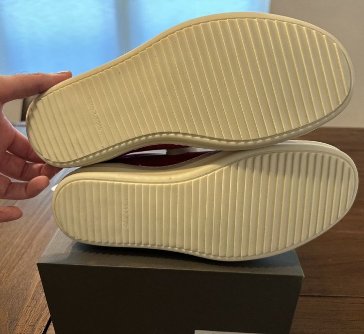 Rick Owens Hot Pink Milk Vintage Sneaks New in Box NIB DS