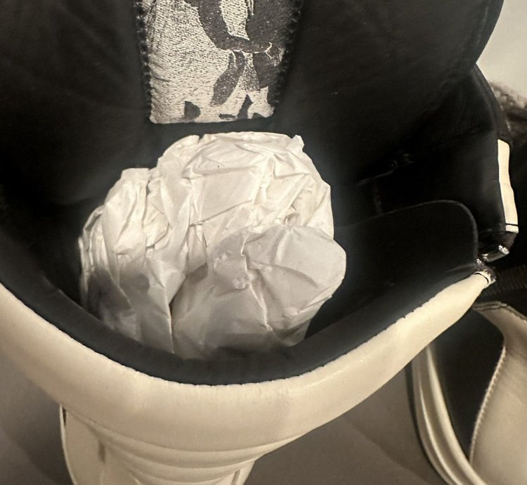 Rick Owens jumbo lace geobaskets black milk size 42