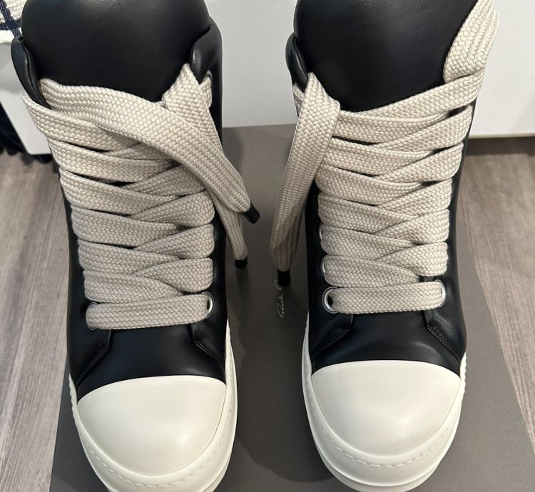 Rick Owens Jumbo Lace Padded Ramones High Size 41