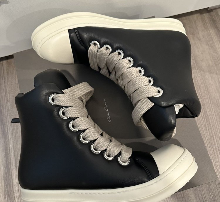 Rick Owens Jumbo Lace Padded Ramones High Size 41