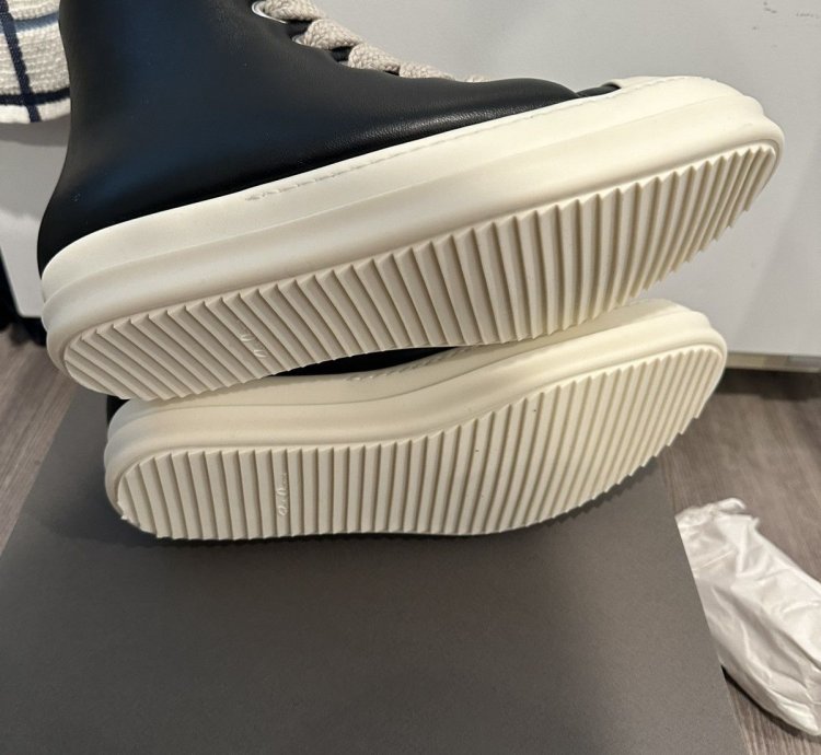 Rick Owens Jumbo Lace Padded Ramones High Size 41