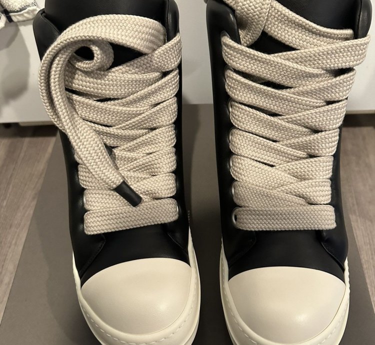 Rick Owens Jumbo Lace Padded Ramones High Size 43