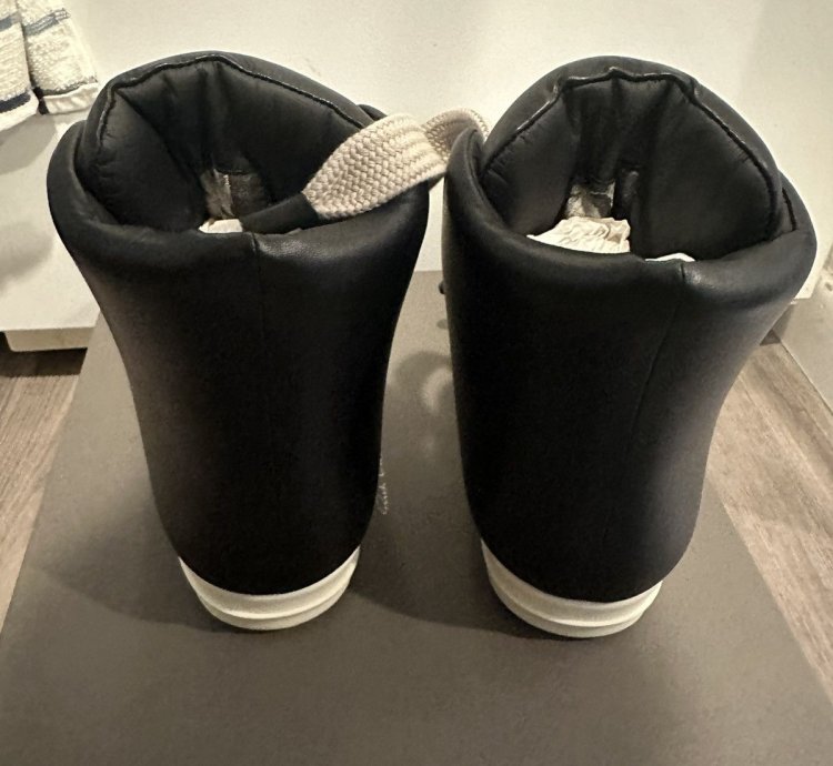 Rick Owens Jumbo Lace Padded Ramones High Size 43