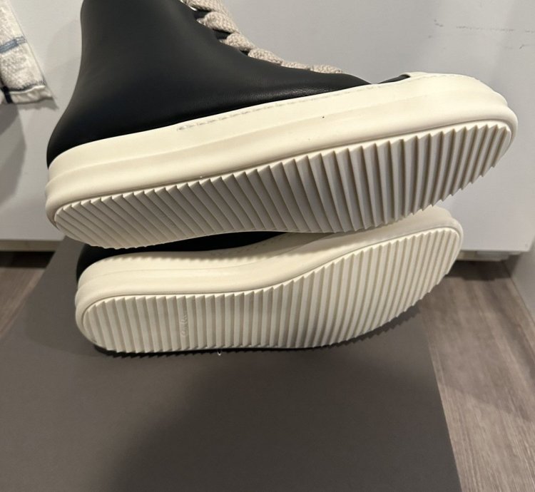 Rick Owens Jumbo Lace Padded Ramones High Size 43