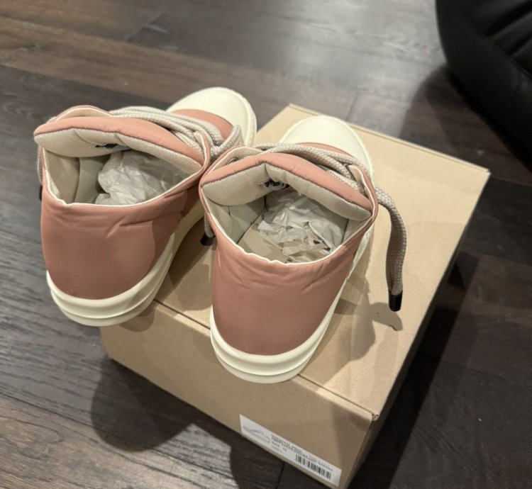 RICK OWENS JUMBO LACE PUFFER LOW DRKSHDW