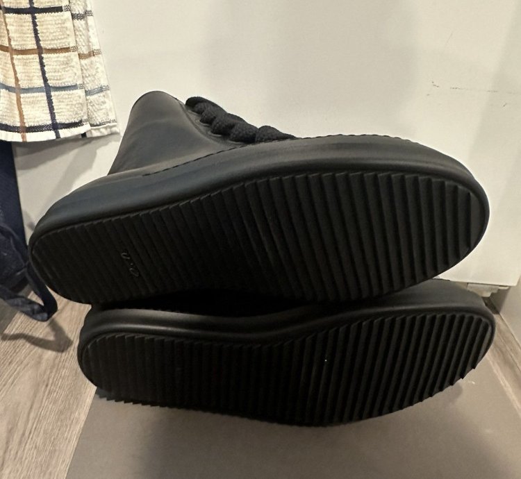 Rick owens jumbo lace Ramones High triple black size 44
