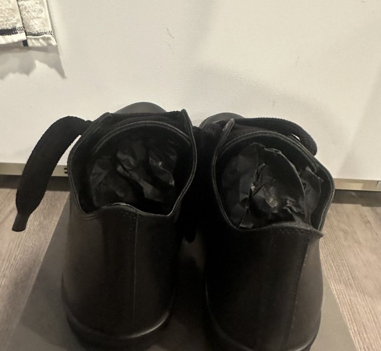 Rick Owens jumbo lace ramones low triple black size 45