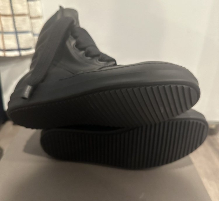 Rick Owens jumbo lace triple black geobaskets size 40