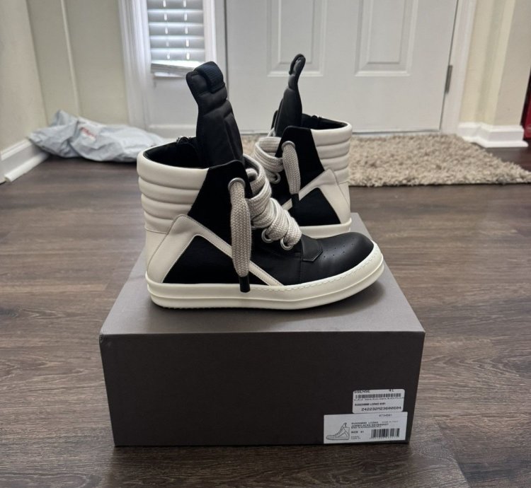 RICK OWENS JUMBO LACED GEOBASKET
