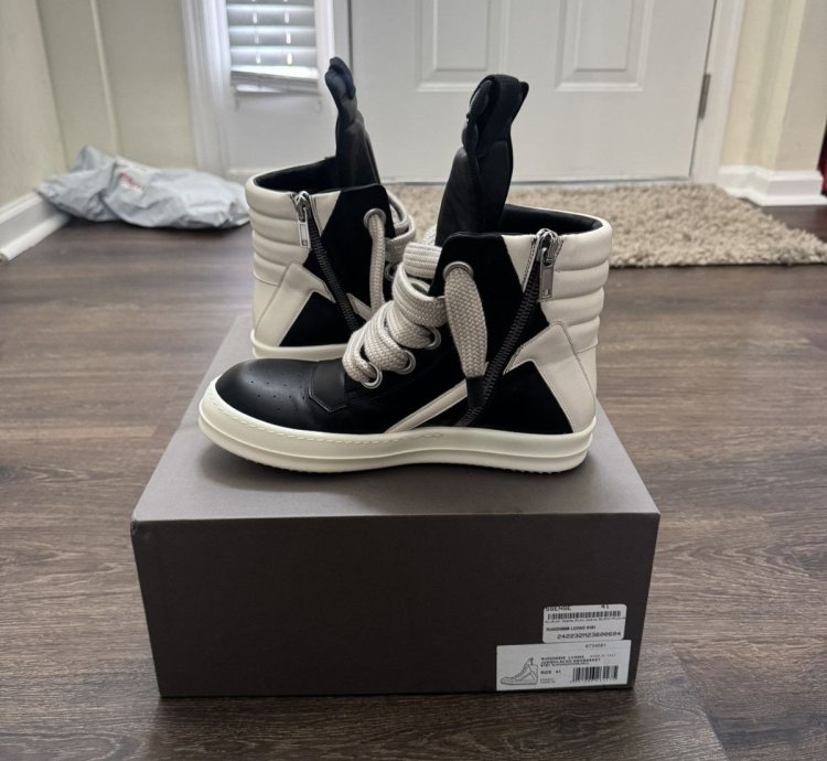 RICK OWENS JUMBO LACED GEOBASKET
