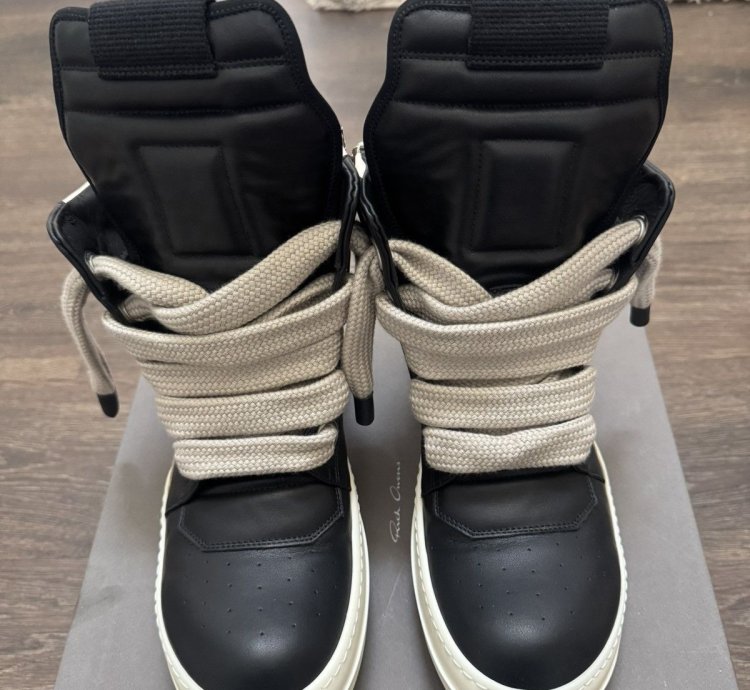 RICK OWENS JUMBO LACED GEOBASKET