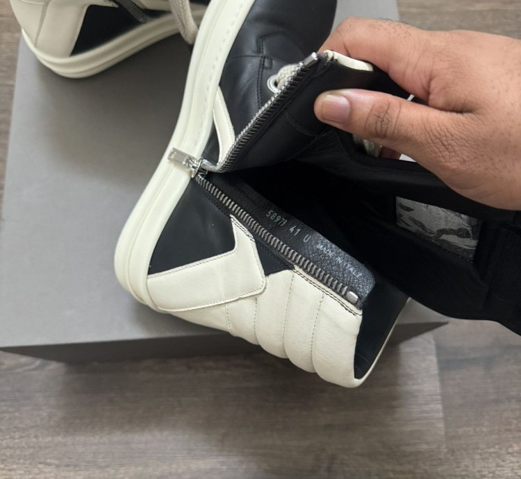 RICK OWENS JUMBO LACED GEOBASKET