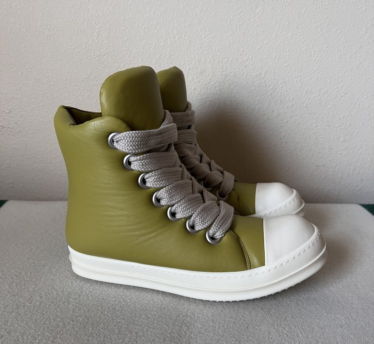 Rick Owens Jumbo Laced Padded Ramones in Acid