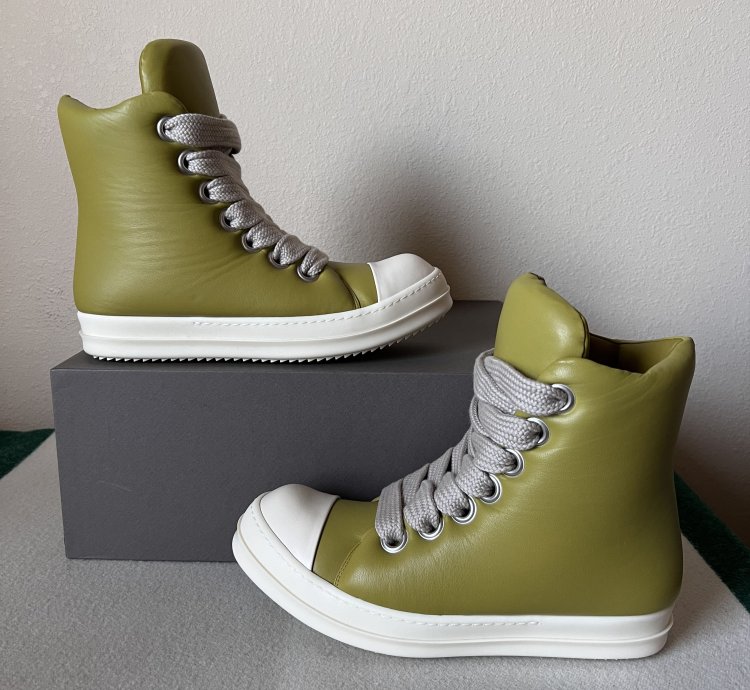 Rick Owens Jumbo Laced Padded Ramones in Acid