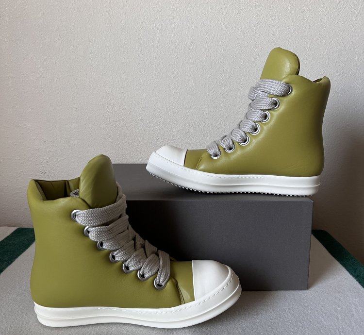 Rick Owens Jumbo Laced Padded Ramones in Acid